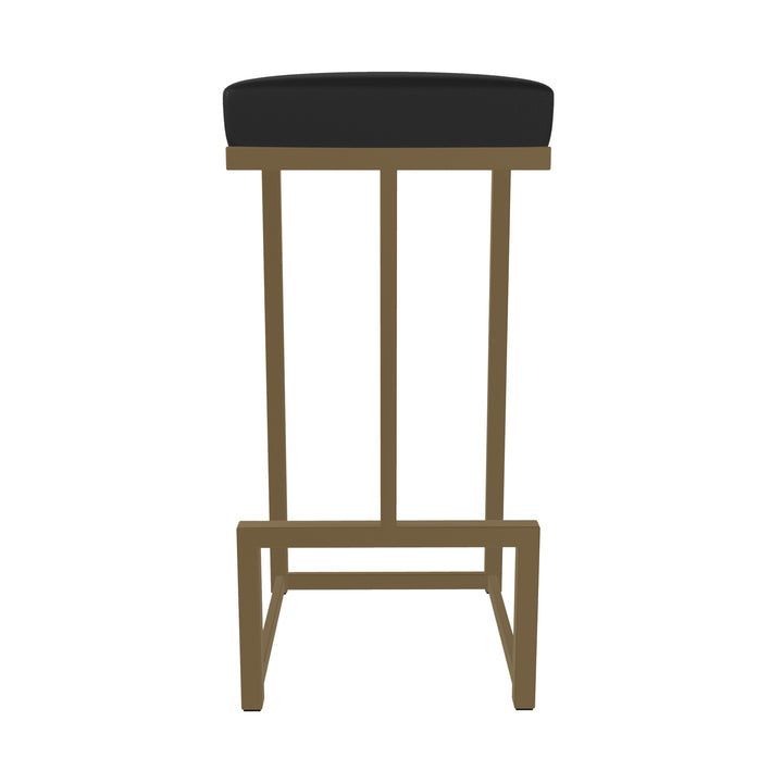 14.5"W x 14.5"D x 30"H / Licorice Black/Milky Gold