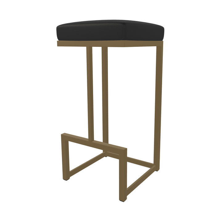 14.5"W x 14.5"D x 30"H / Licorice Black/Milky Gold