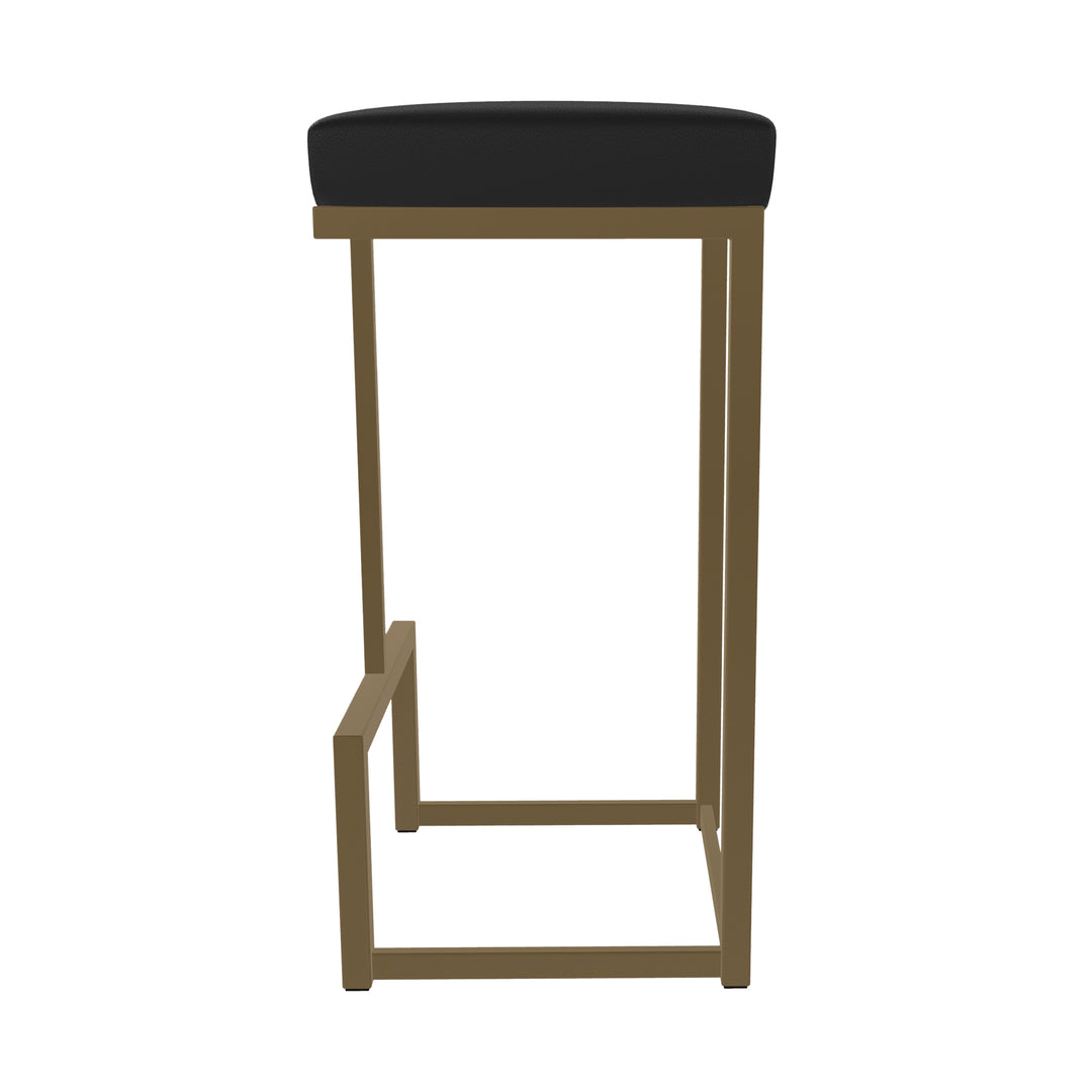 14.5"W x 14.5"D x 30"H / Licorice Black/Milky Gold