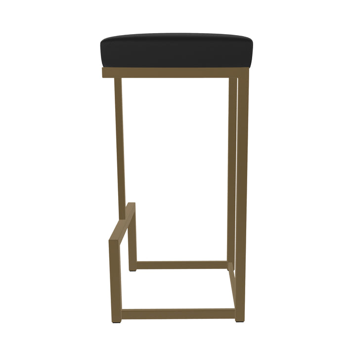 14.5"W x 14.5"D x 30"H / Licorice Black/Milky Gold