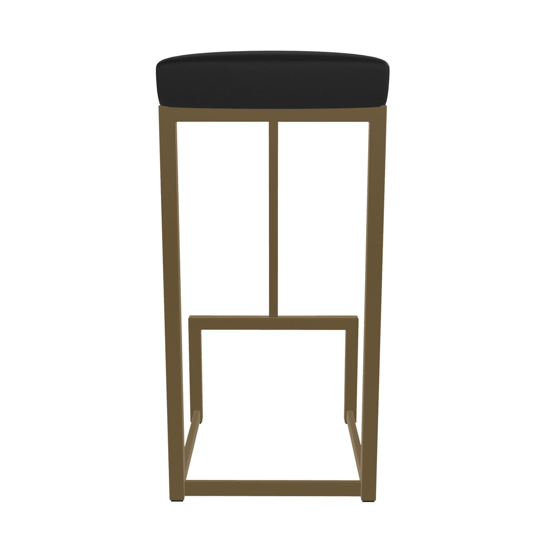 14.5"W x 14.5"D x 30"H / Licorice Black/Milky Gold