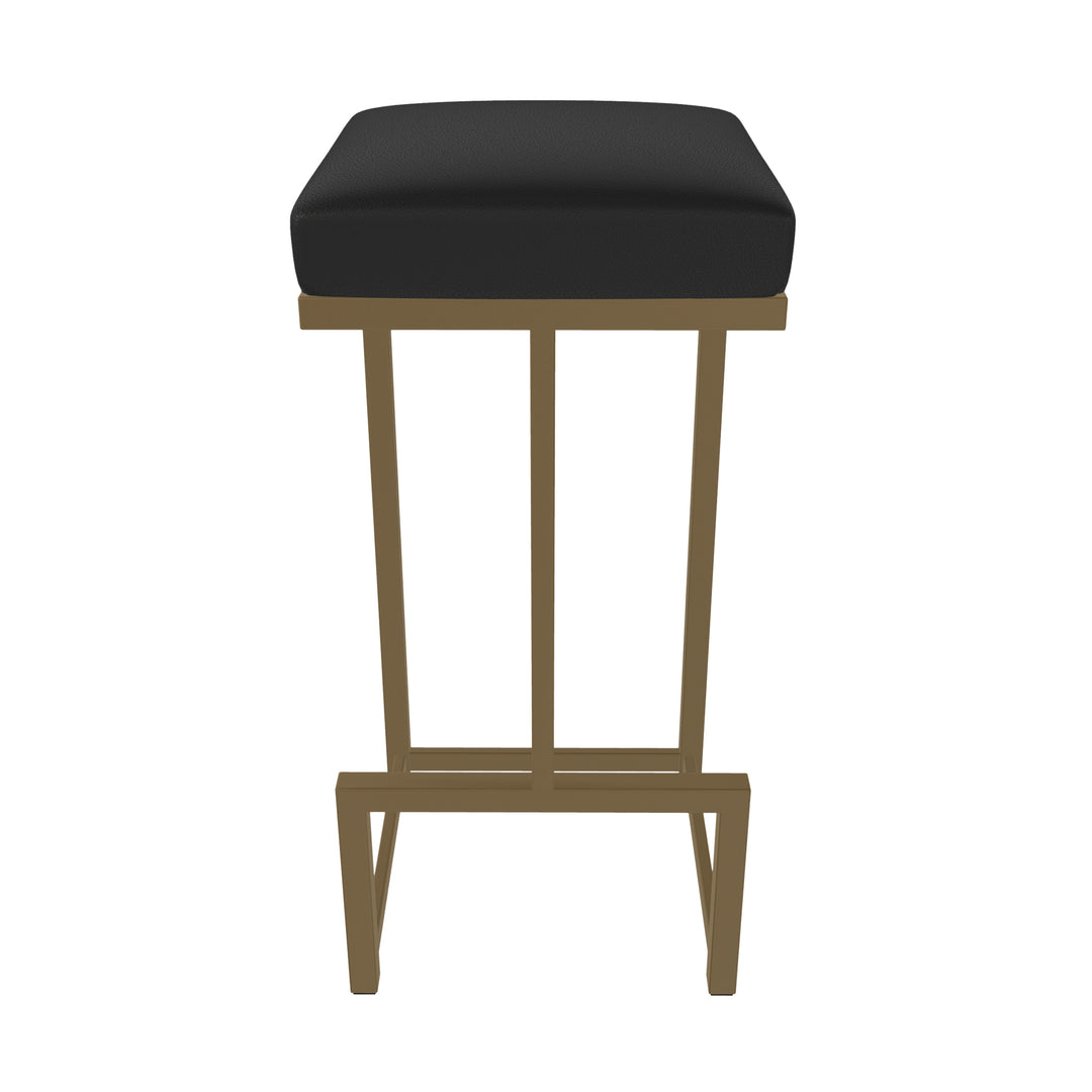 14.5"W x 14.5"D x 30"H / Licorice Black/Milky Gold