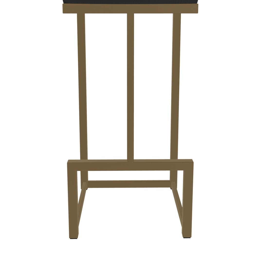 14.5"W x 14.5"D x 30"H / Licorice Black/Milky Gold