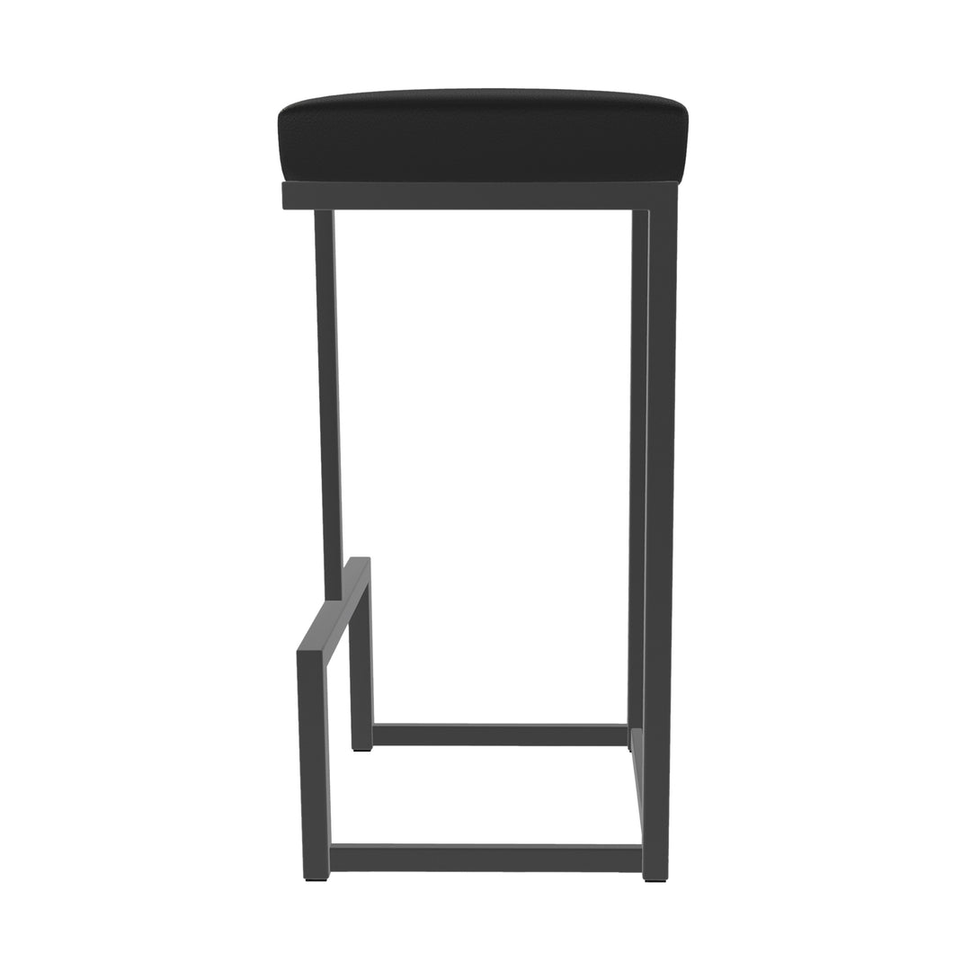 14.5"W x 14.5"D x 30"H / Licorice Black/Firestone Grey