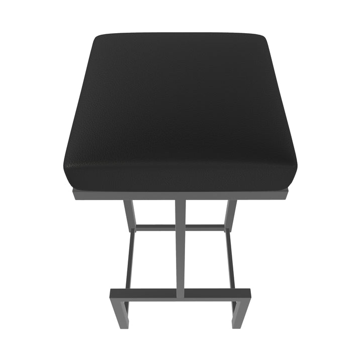 14.5"W x 14.5"D x 30"H / Licorice Black/Firestone Grey