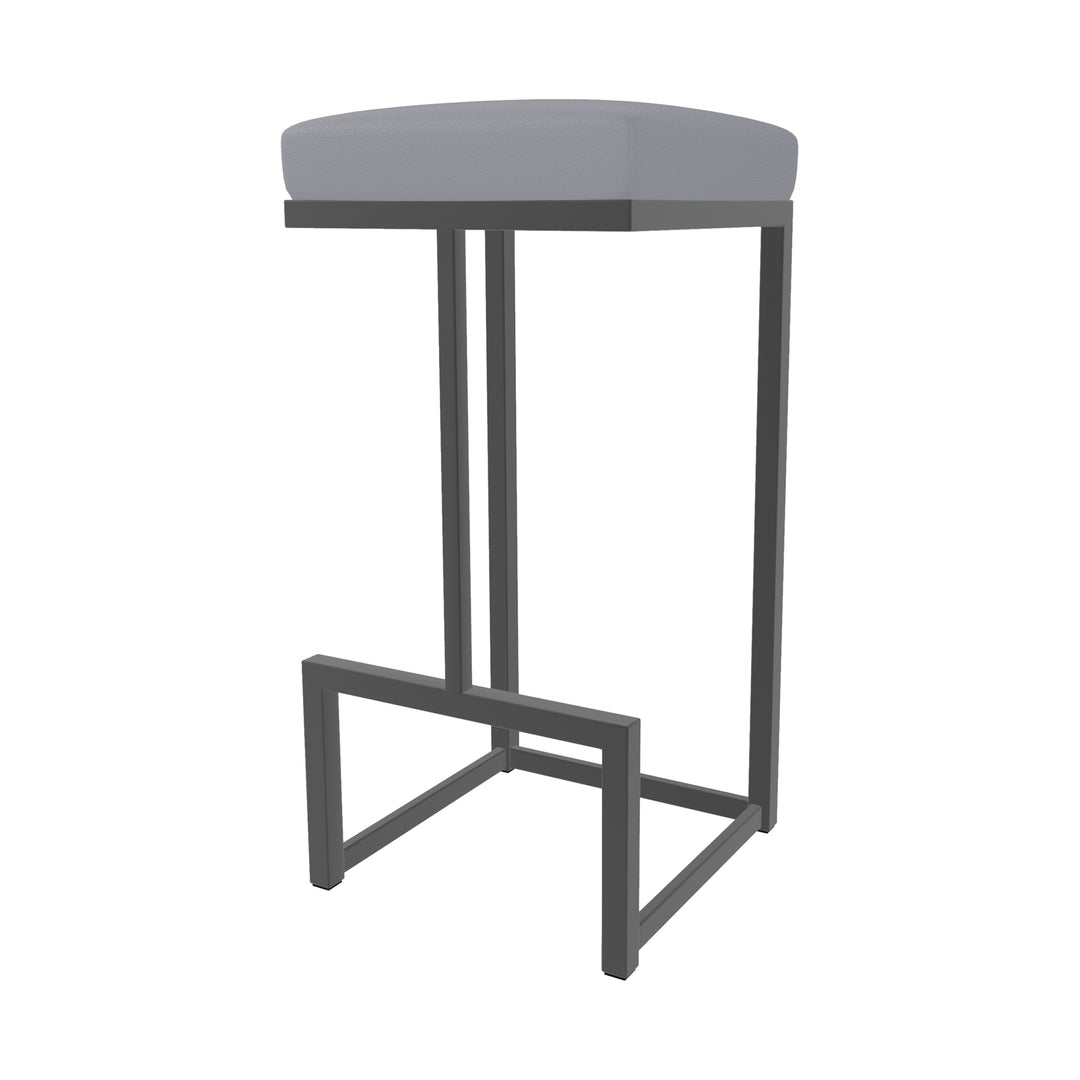 14.5"W x 14.5"D x 30"H / Charcoal Gray/Firestone Grey