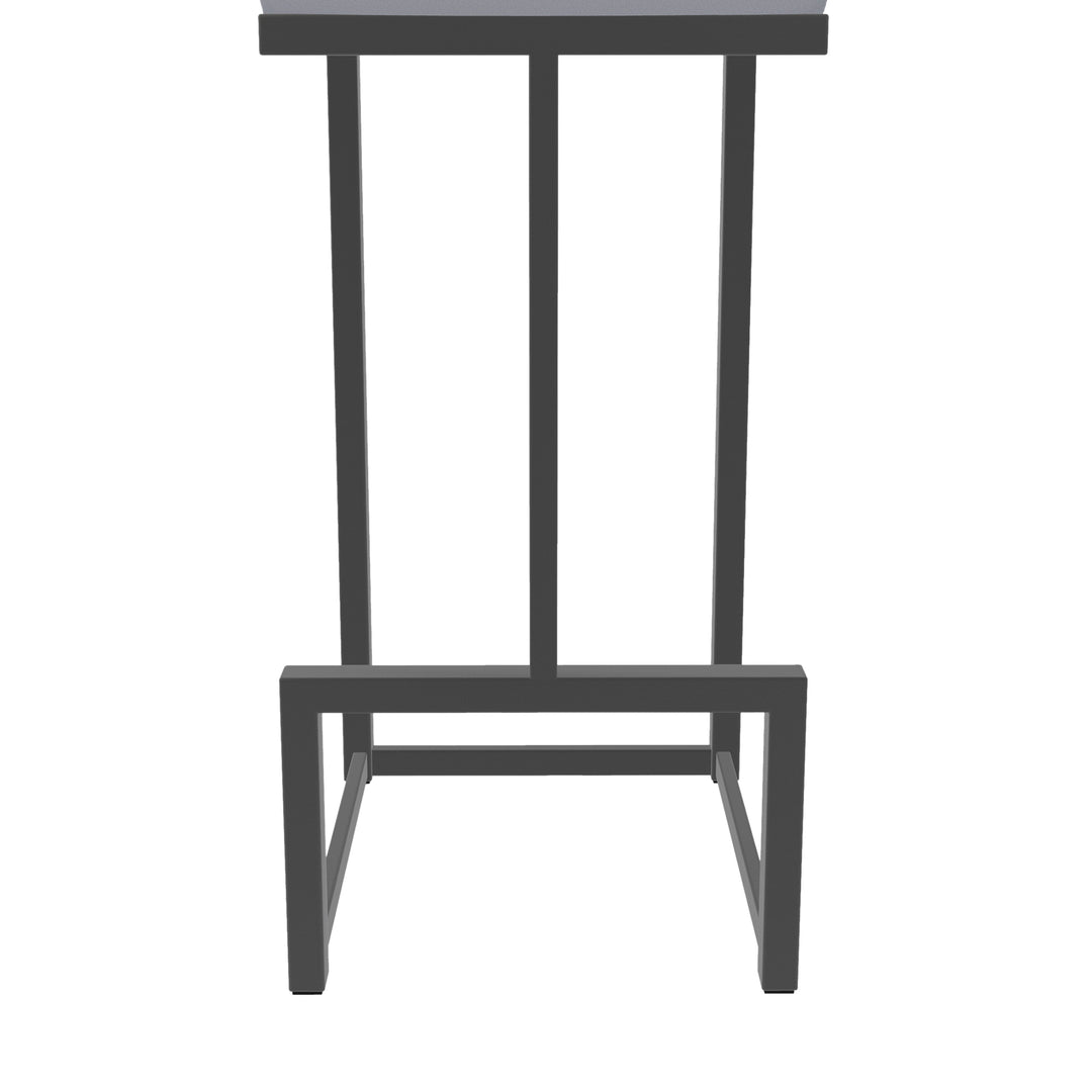 14.5"W x 14.5"D x 30"H / Charcoal Gray/Firestone Grey