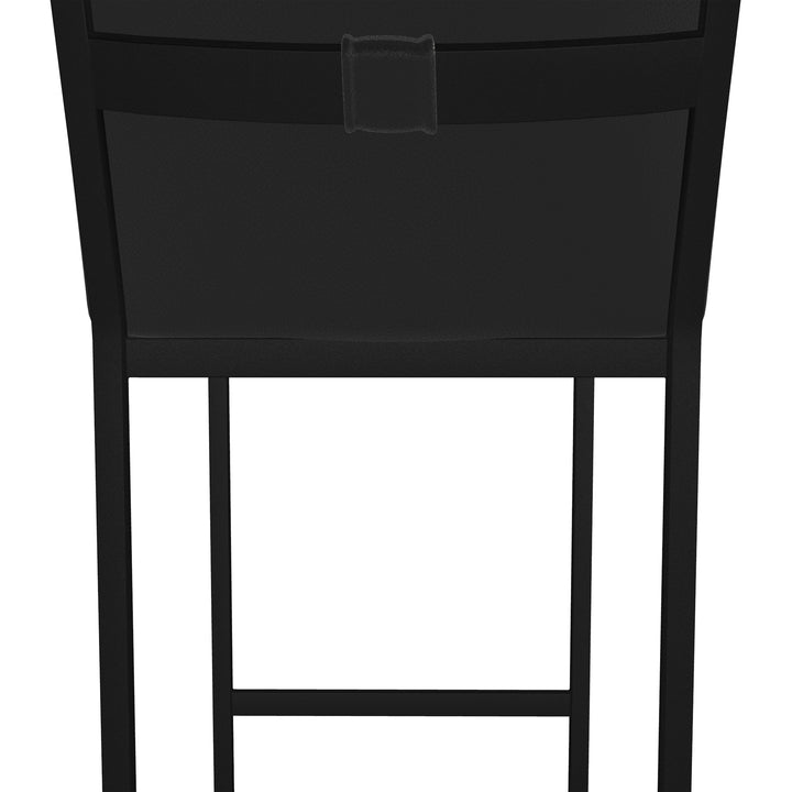 17"W x 24"D x 43"H / Licorice Black/Sable Onyx