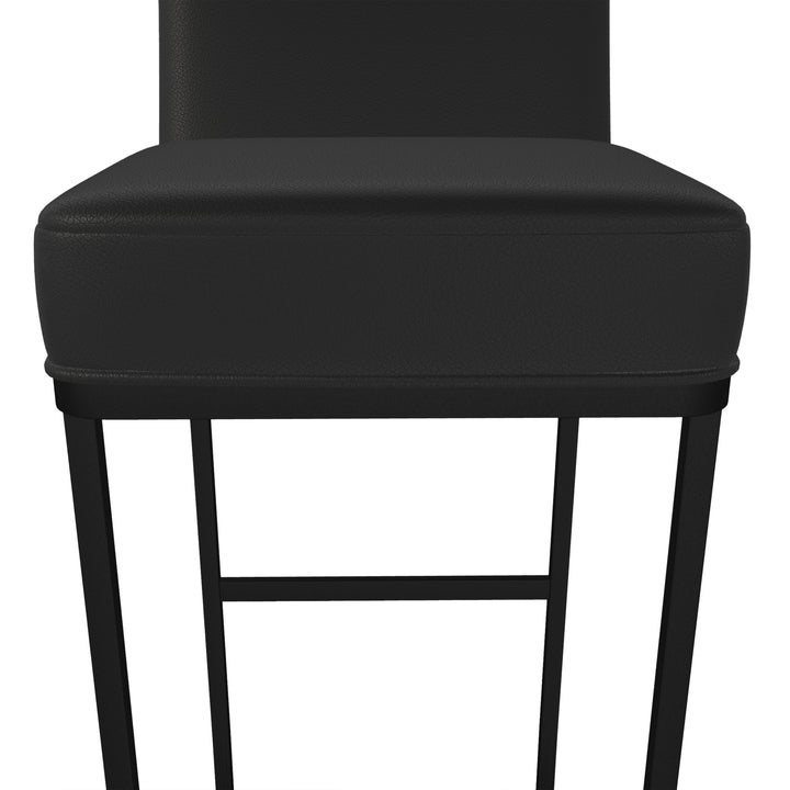 17"W x 24"D x 43"H / Licorice Black/Sable Onyx