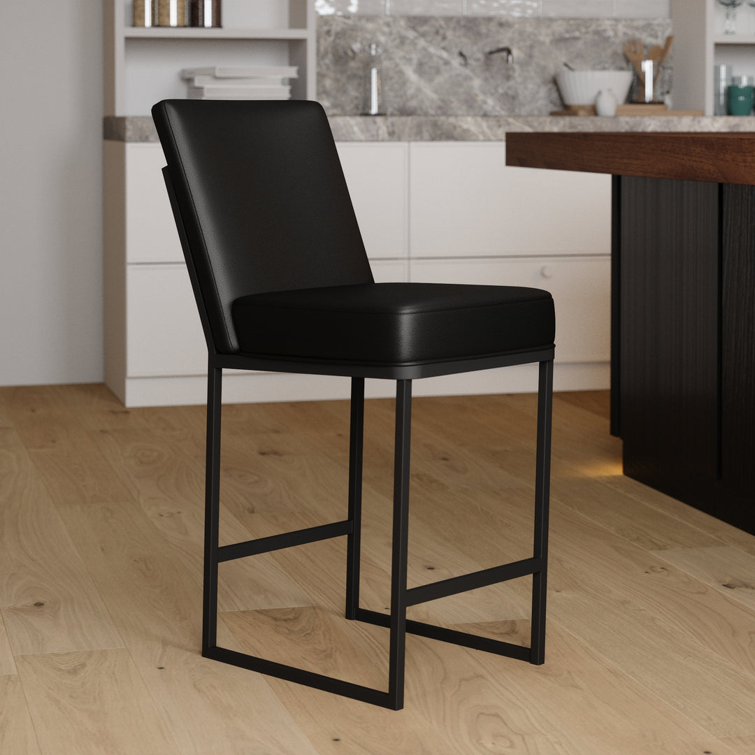 17"W x 24"D x 43"H / Licorice Black/Sable Onyx