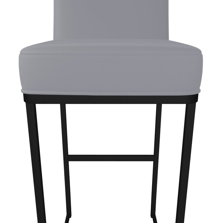 17"W x 24"D x 43"H / Charcoal Gray/Sable Onyx