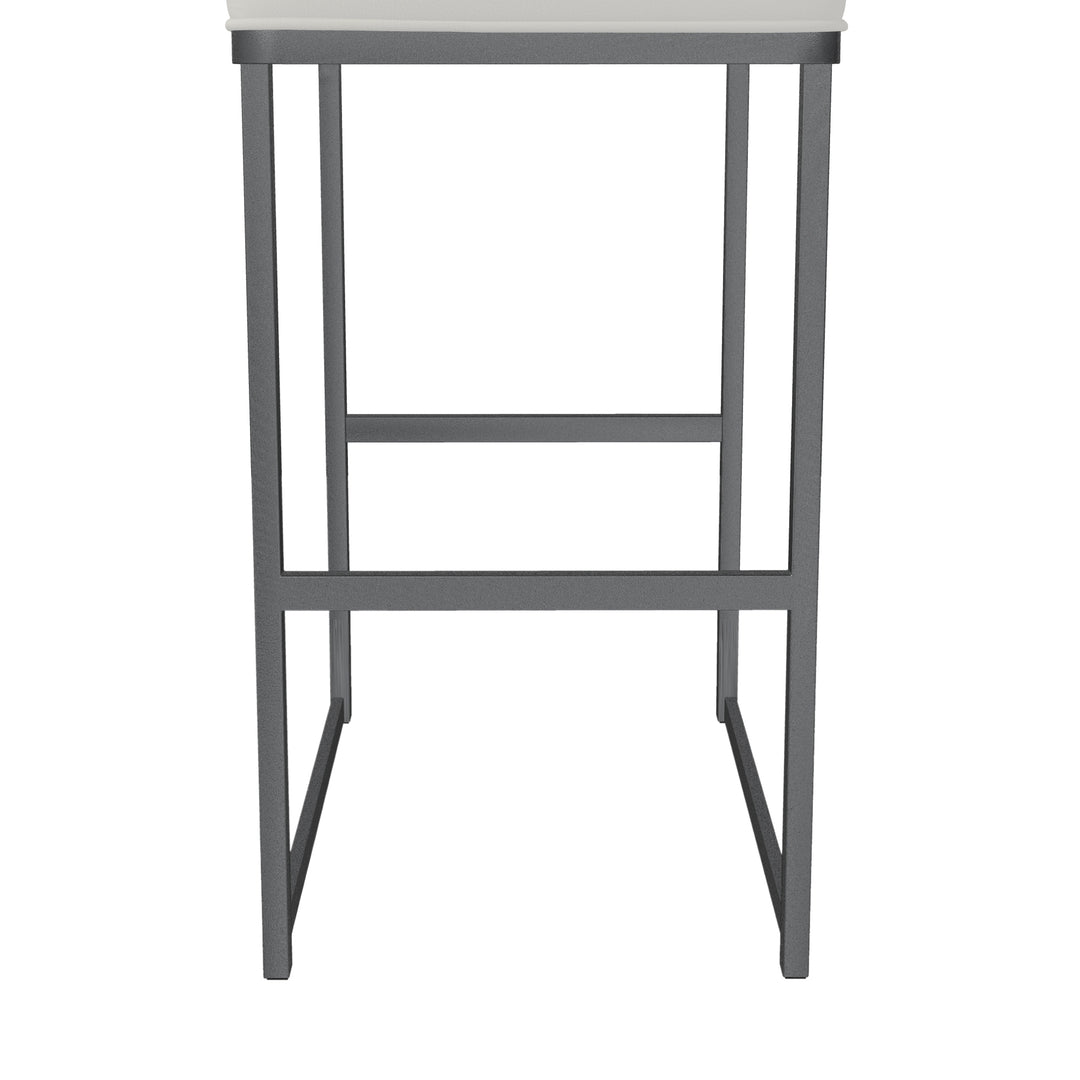 temp"W x 24"D x 43"H / Vail Pure White/Lustrous Silver White