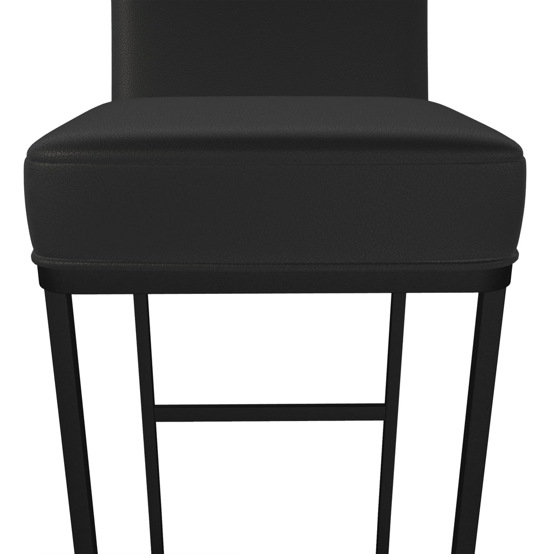 17"W x 24"D x 47"H / Licorice Black/Sable Onyx