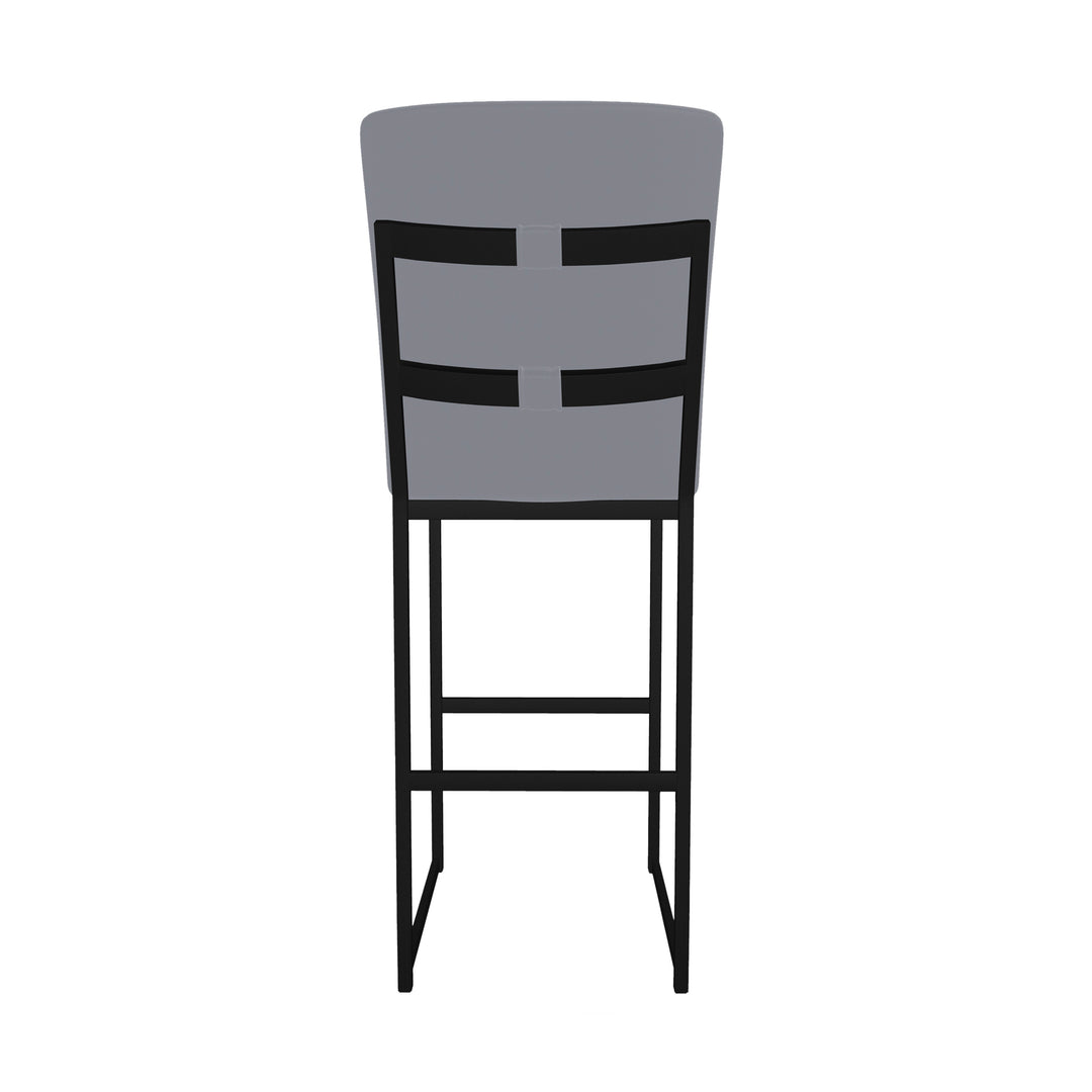 17"W x 24"D x 47"H / Charcoal Gray/Sable Onyx