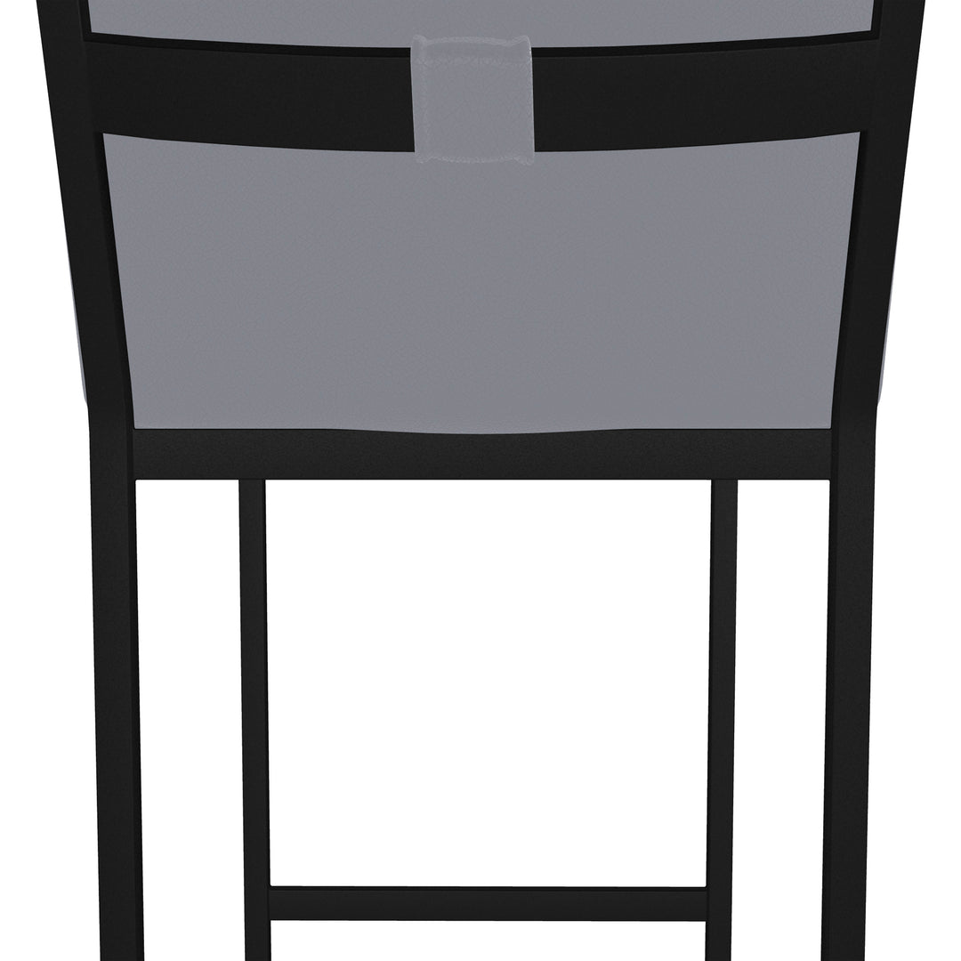 17"W x 24"D x 47"H / Charcoal Gray/Sable Onyx