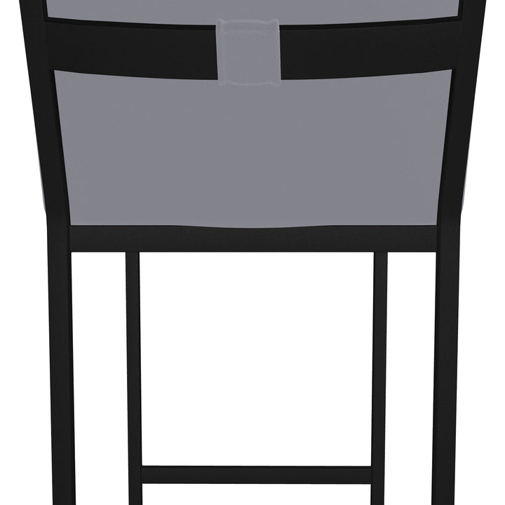 17"W x 24"D x 47"H / Charcoal Gray/Sable Onyx