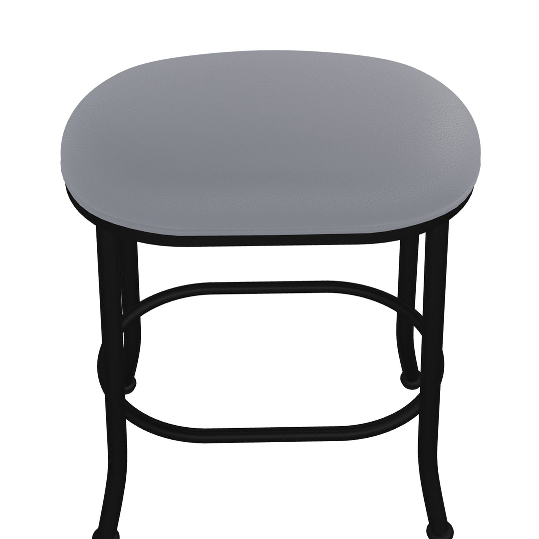 19.75"W x 13.5"D x 26"H / Charcoal Gray/Sable Onyx