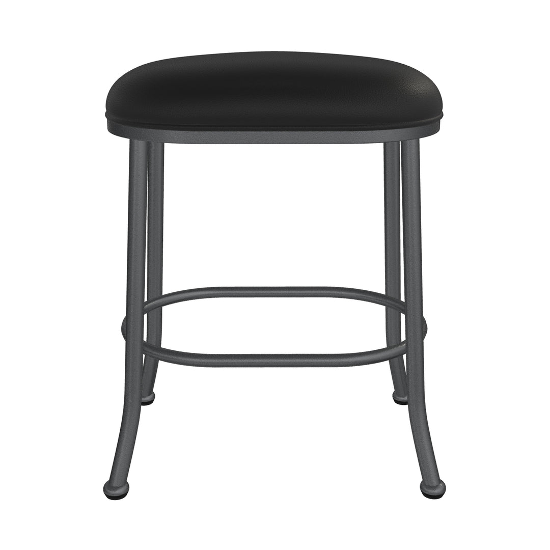 19.75"W x 13.5"D x 26"H / Licorice Black/Lustrous Silver White