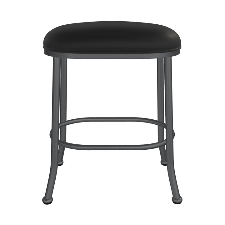 19.75"W x 13.5"D x 26"H / Licorice Black/Lustrous Silver White