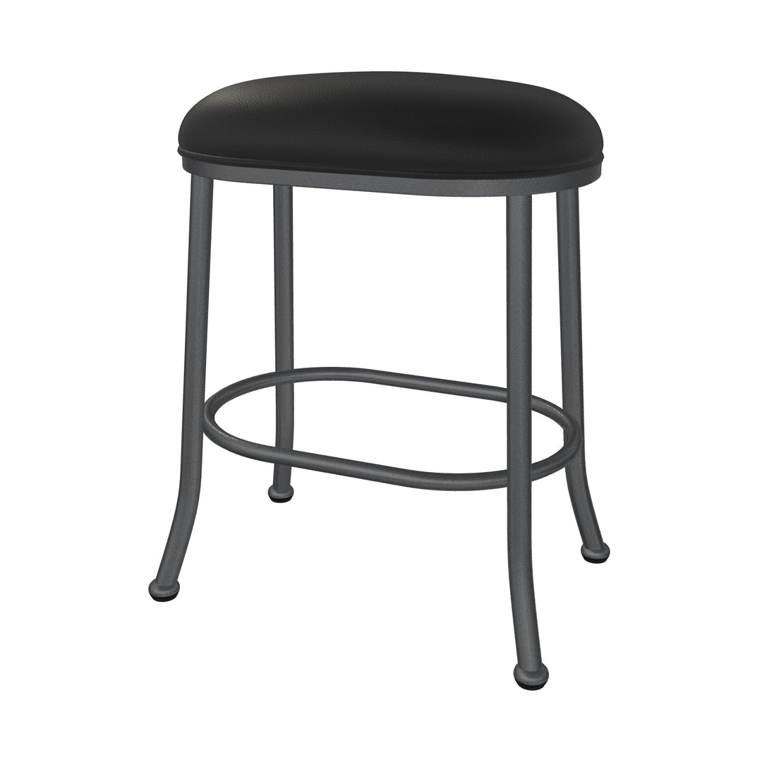 19.75"W x 13.5"D x 26"H / Licorice Black/Lustrous Silver White