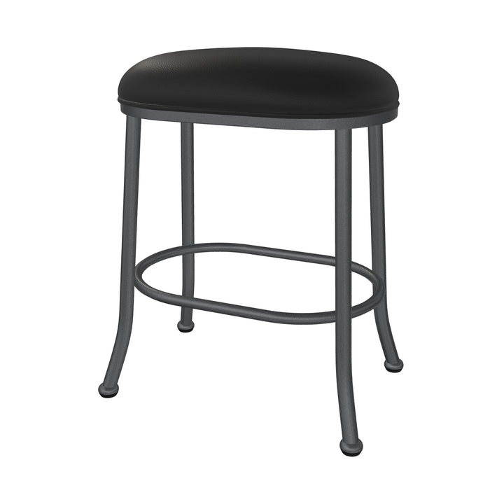 19.75"W x 13.5"D x 26"H / Licorice Black/Lustrous Silver White