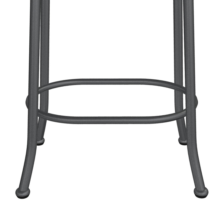 19.75"W x 13.5"D x 26"H / Licorice Black/Lustrous Silver White