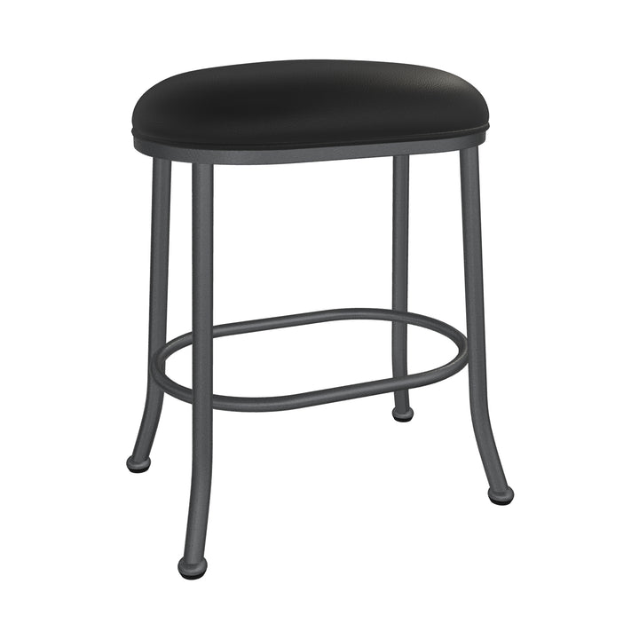 19.75"W x 13.5"D x 26"H / Licorice Black/Lustrous Silver White