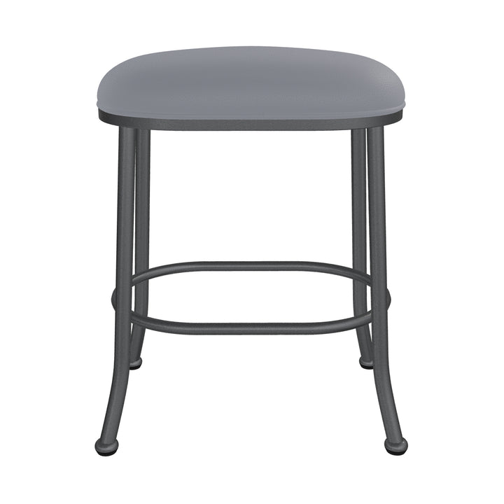 19.75"W x 13.5"D x 26"H / Charcoal Gray/Lustrous Silver White