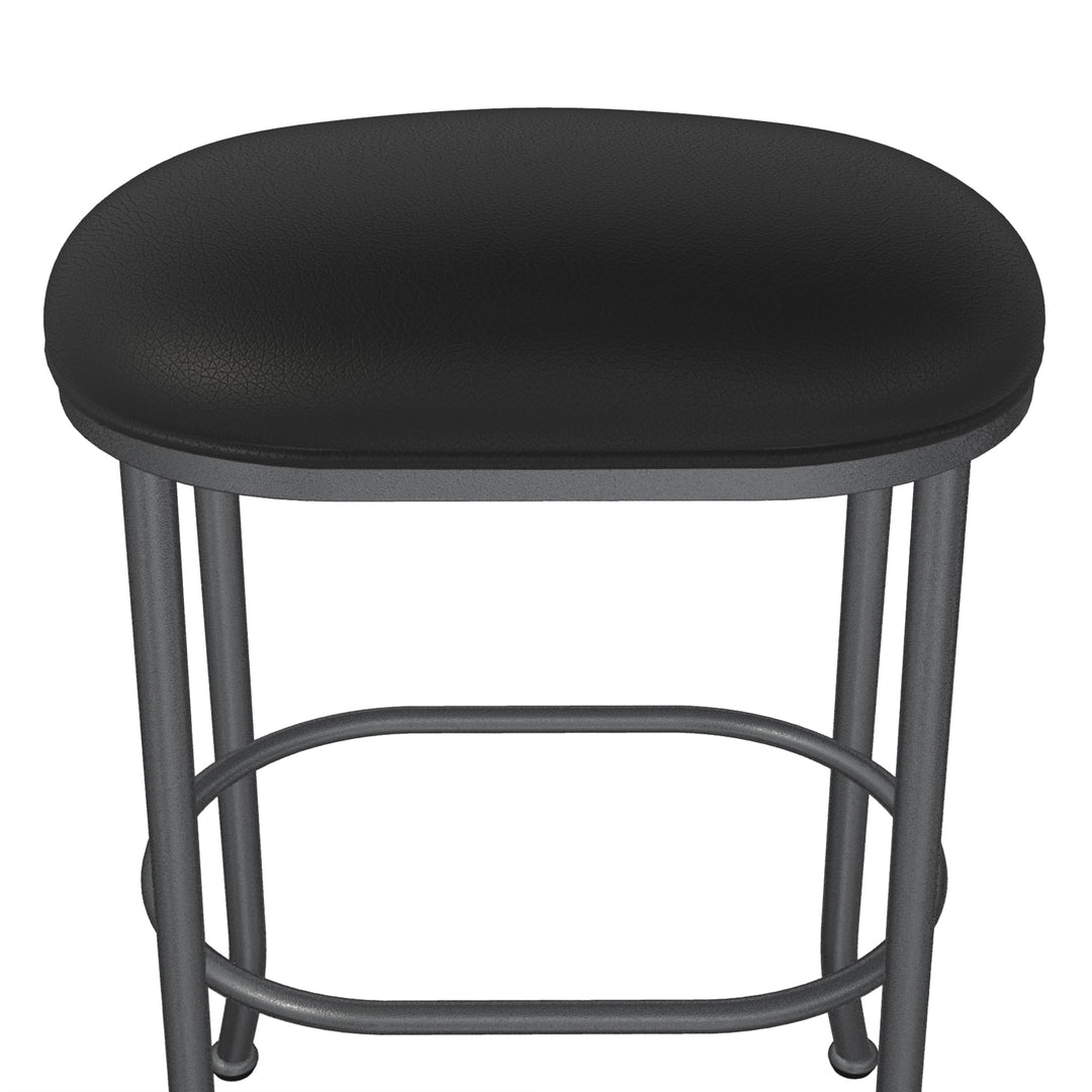 20"W x 14"D x 30"H / Licorice Black/Lustrous Silver White