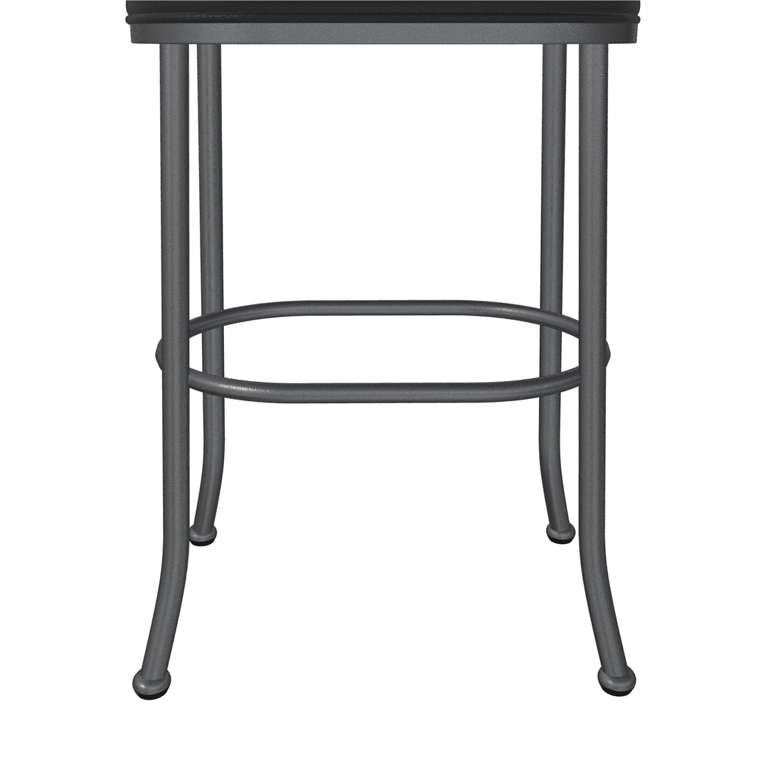 20"W x 14"D x 30"H / Licorice Black/Lustrous Silver White