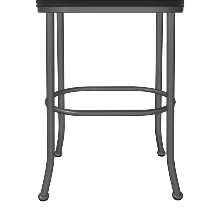 20"W x 14"D x 30"H / Licorice Black/Lustrous Silver White