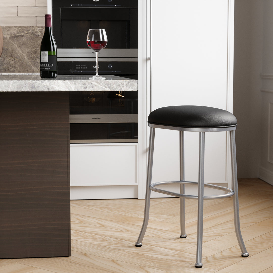 20"W x 14"D x 30"H / Licorice Black/Lustrous Silver White