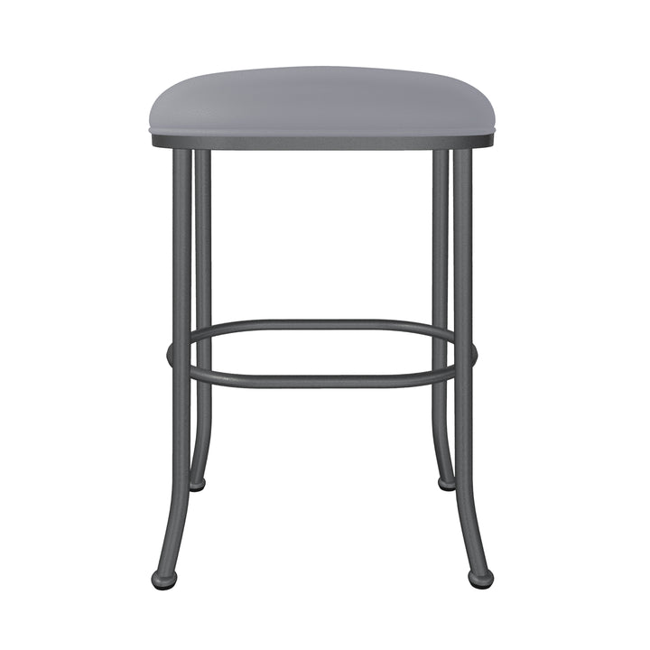 20"W x 14"D x 30"H / Charcoal Gray/Lustrous Silver White