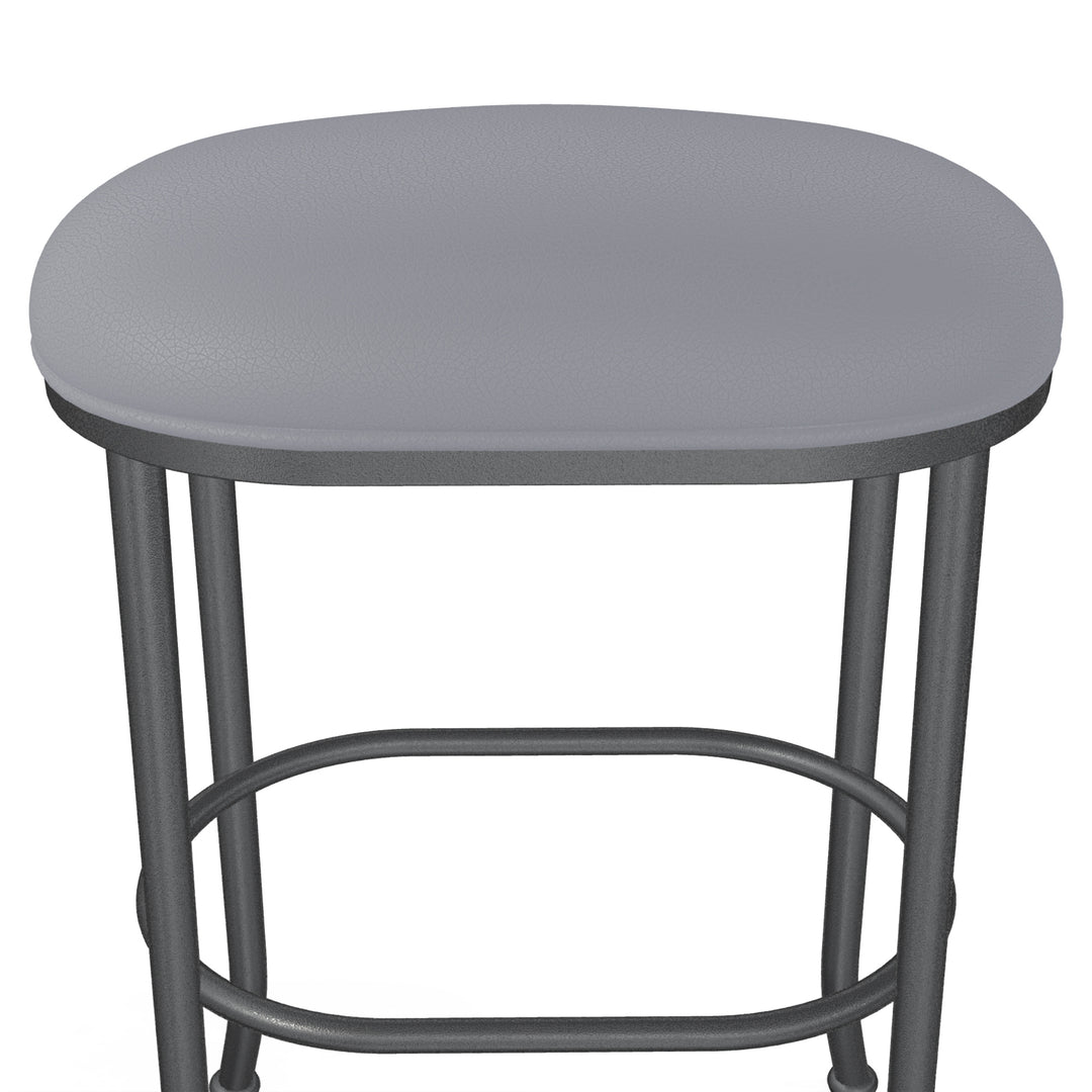 20"W x 14"D x 30"H / Charcoal Gray/Lustrous Silver White