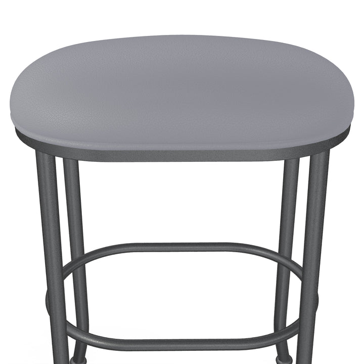 20"W x 14"D x 30"H / Charcoal Gray/Lustrous Silver White