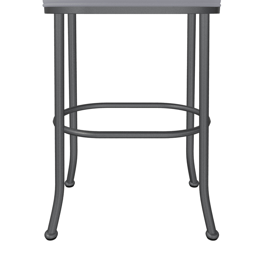 20"W x 14"D x 30"H / Charcoal Gray/Lustrous Silver White