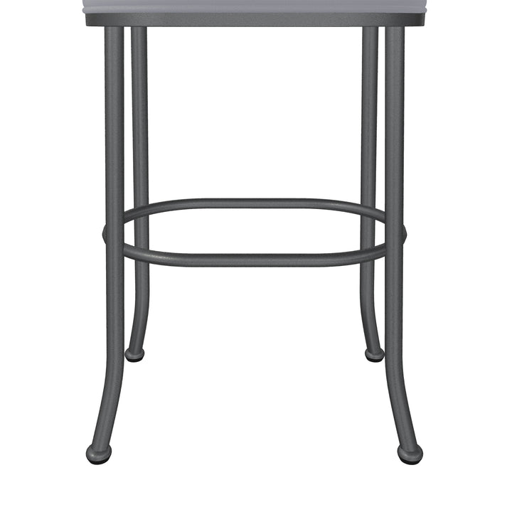 20"W x 14"D x 30"H / Charcoal Gray/Lustrous Silver White