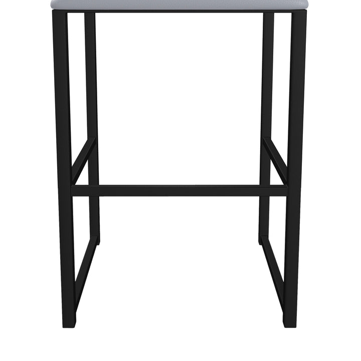 19.5"W x 18"D x 35"H / Charcoal Gray/Sable Onyx