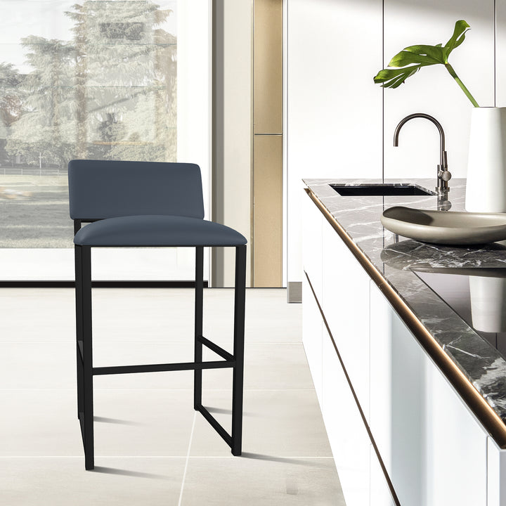 19.5"W x 18"D x 35"H / Midnight Blue/Sable Onyx