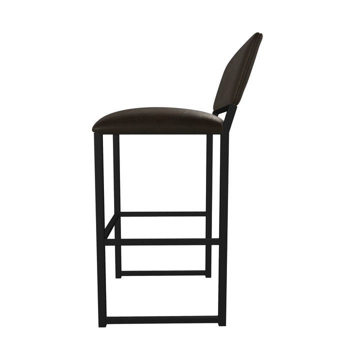 19.5"W x 18"D x 35"H / Rich Brown/Sable Onyx