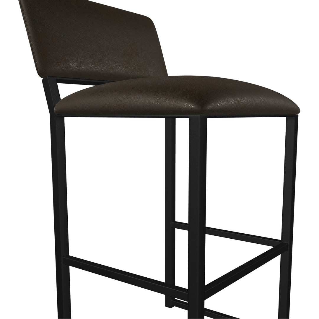 19.5"W x 18"D x 35"H / Rich Brown/Sable Onyx