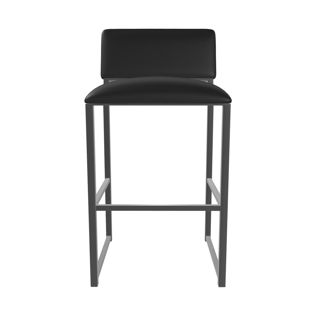 19.5"W x 18"D x 35"H / Licorice Black/Firestone Grey