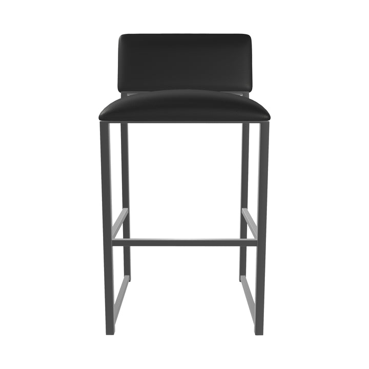 19.5"W x 18"D x 35"H / Licorice Black/Firestone Grey