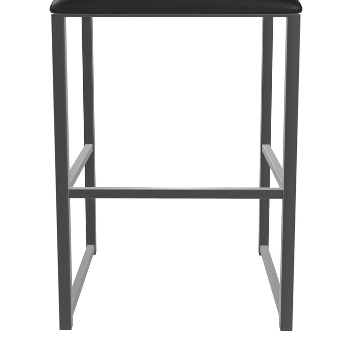 19.5"W x 18"D x 35"H / Licorice Black/Firestone Grey