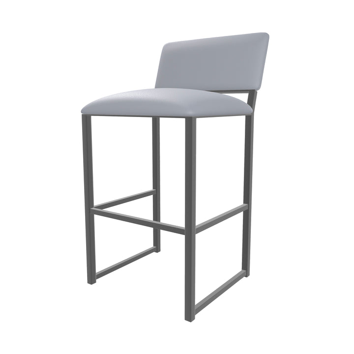 19.5"W x 18"D x 39"H / Charcoal Gray/Firestone Grey