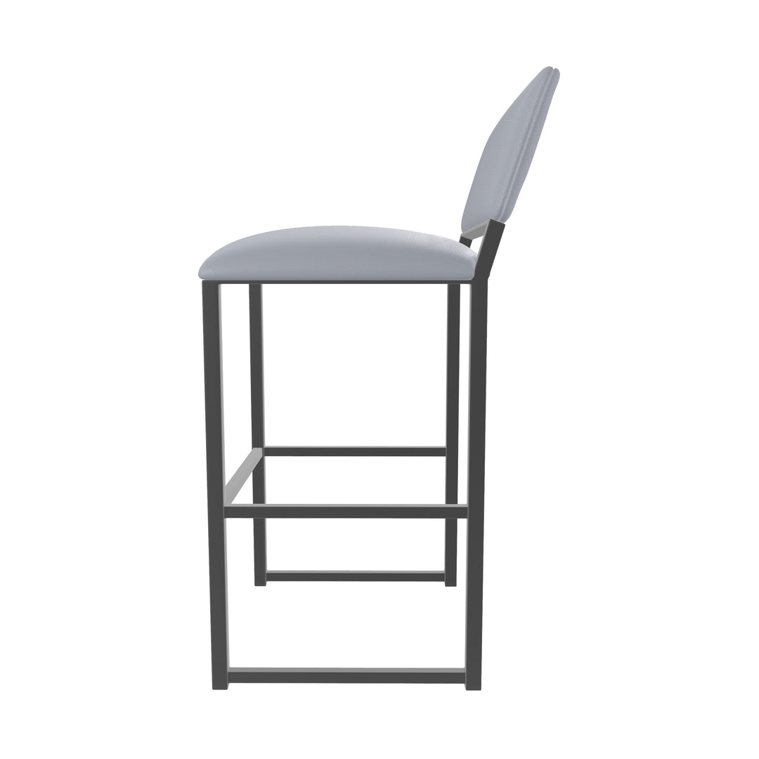 19.5"W x 18"D x 35"H / Charcoal Gray/Firestone Grey