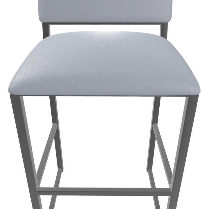 19.5"W x 18"D x 35"H / Charcoal Gray/Firestone Grey