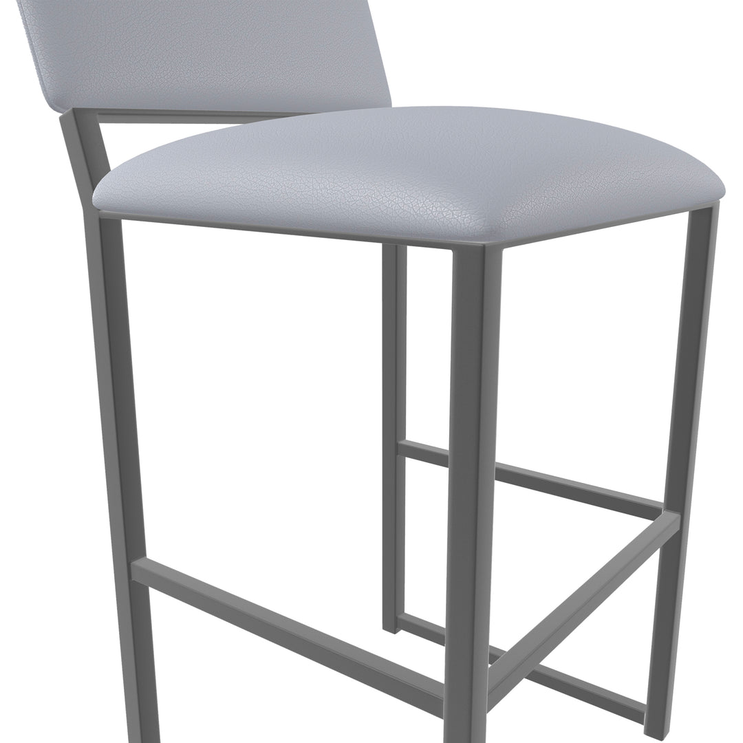 19.5"W x 18"D x 39"H / Charcoal Gray/Firestone Grey