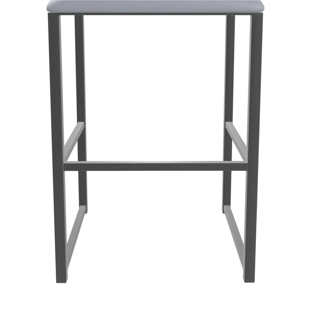 19.5"W x 18"D x 39"H / Charcoal Gray/Firestone Grey