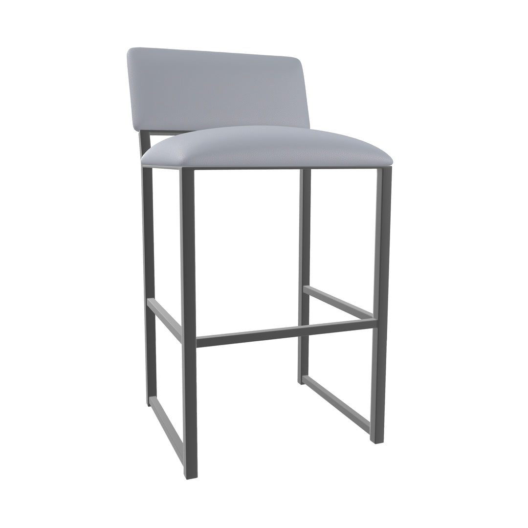 19.5"W x 18"D x 39"H / Charcoal Gray/Firestone Grey